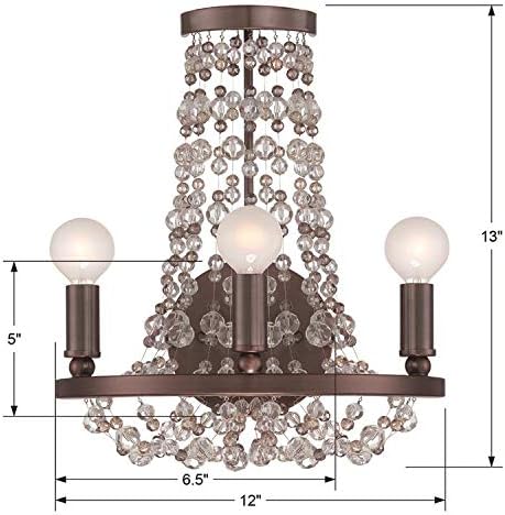 Channing 3 Light Chocolate Bronze Sconce Pack of 2