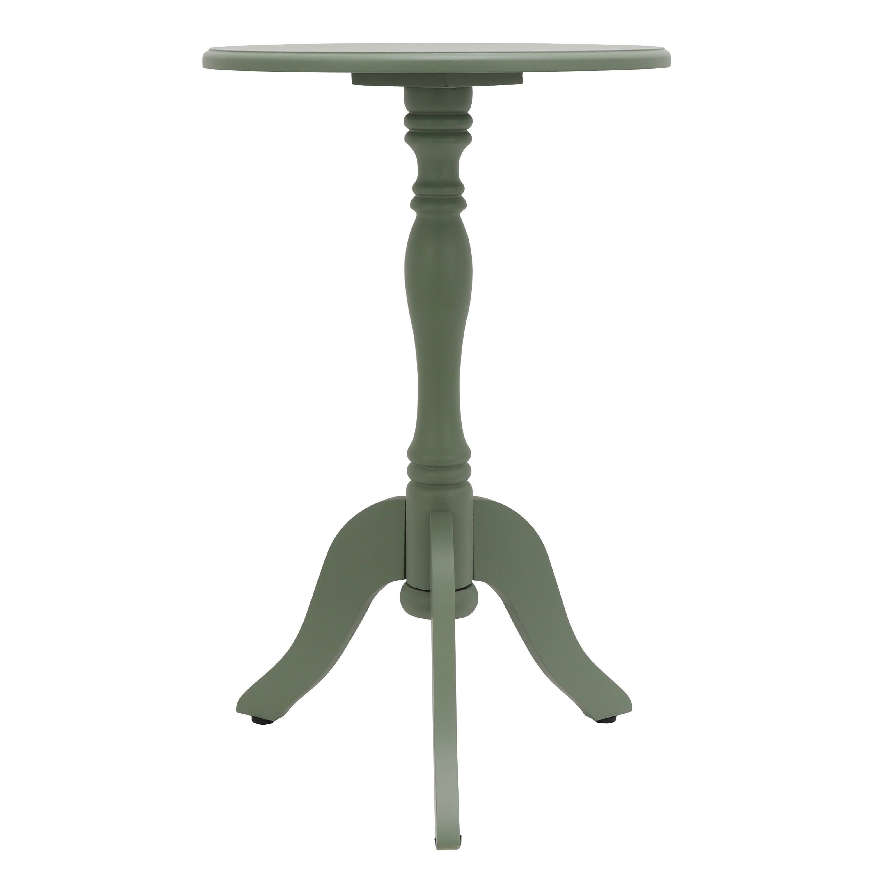Decor Therapy Simplify Olive Branch Pedestal Accent Table