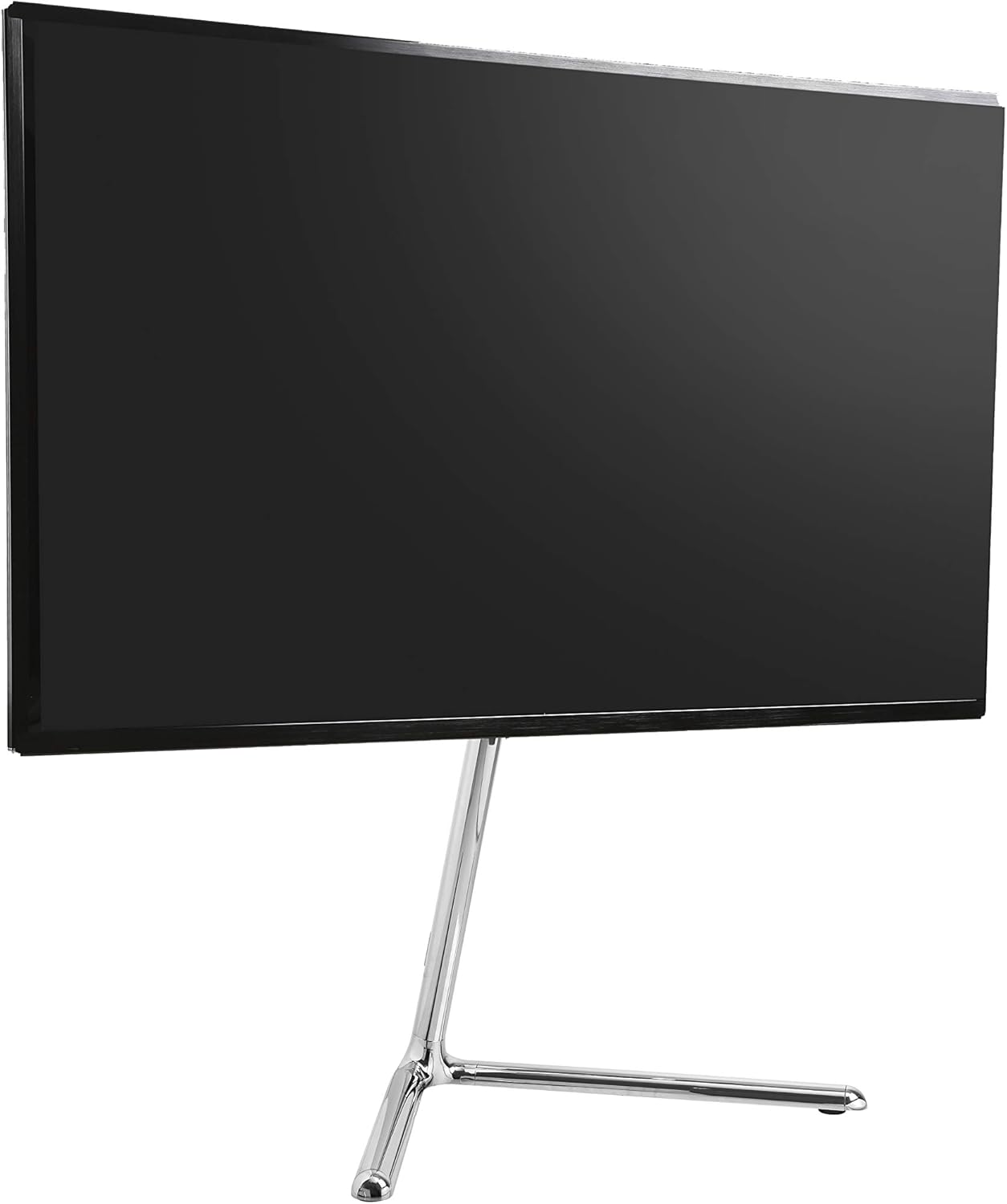 ynVISION Modern V Shape Easel TV Stand & Mount with Adjustable Viewing Angle 49-70 inch (Black)