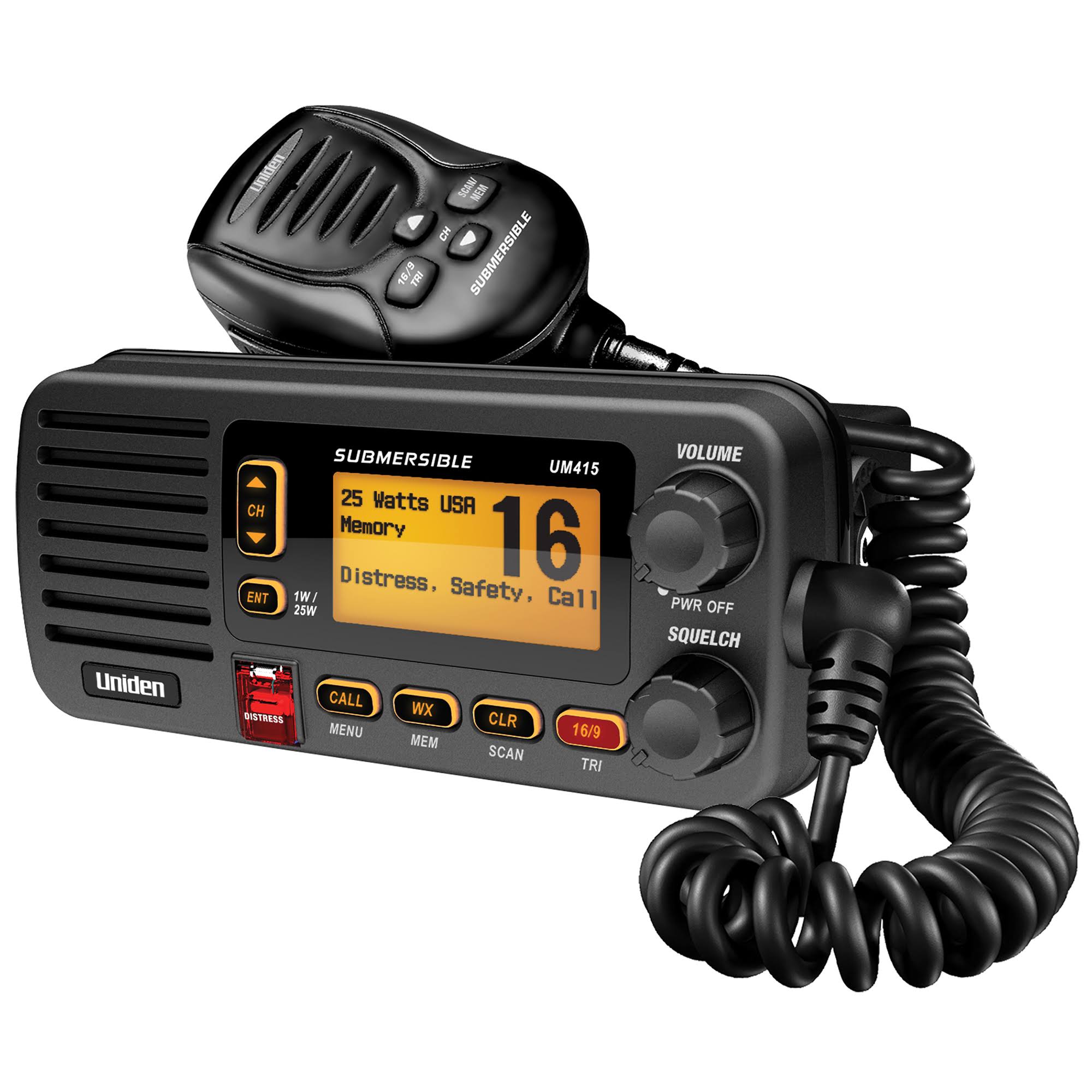 Uniden Oceanus D VHF Marine Radio, Black