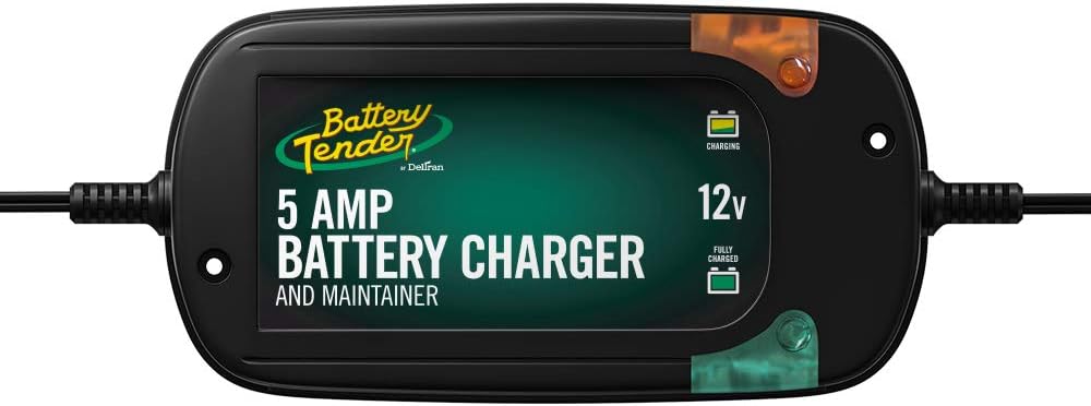 Battery Tender 4 AMP Car Battery Charger and Maintainer: Switchable 6V / 12V, Automotive Battery Charger and Maintainer for Cars, Trucks, and SUVs, Lead Acid & Lithium Battery Charger - 022-0209-BT-WH Pack of 2