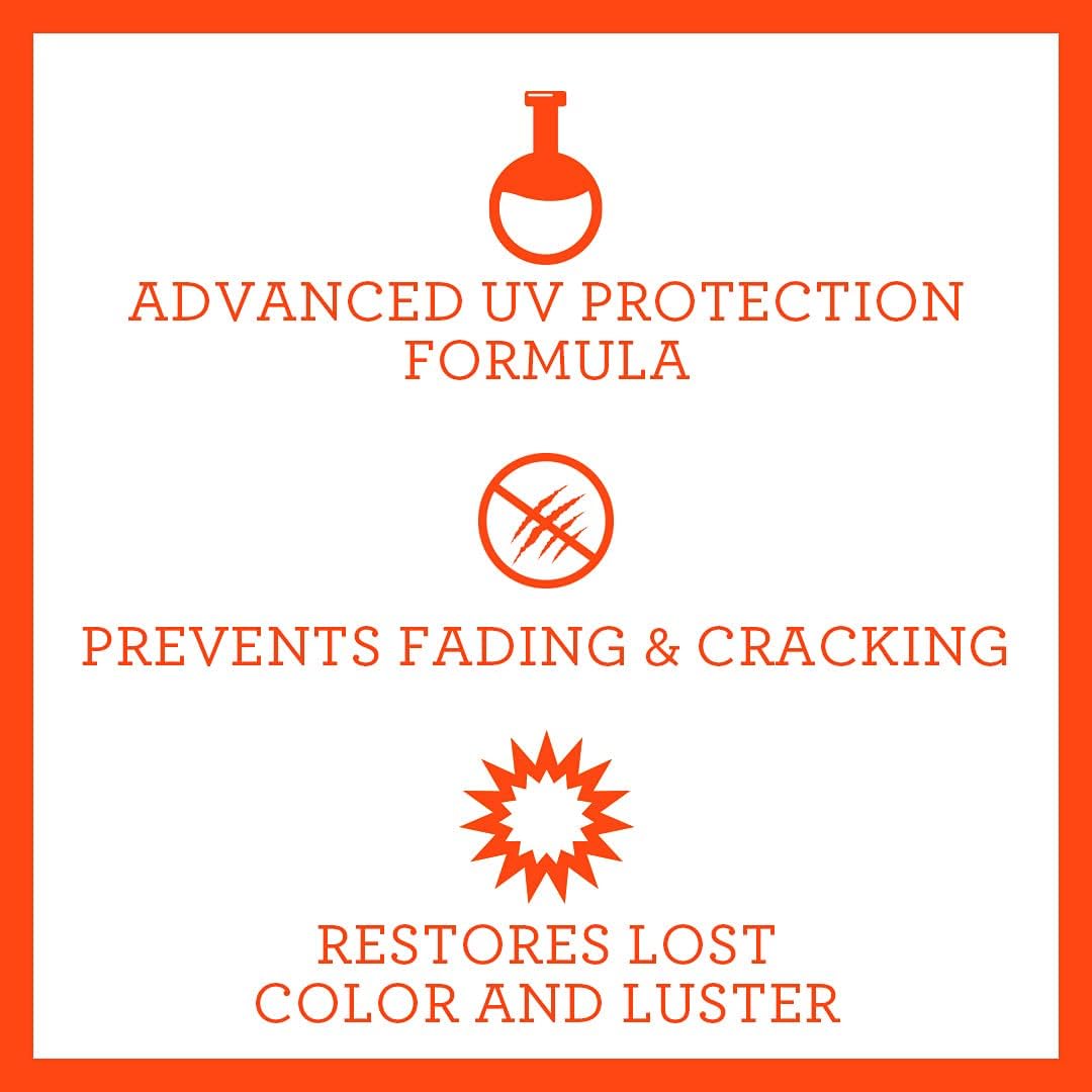 TriNova UV Protectant Spray - for Vinyl, Plastic, Rubber, Fiberglass, Leather & More - Prevents Fading & Cracking from UV Damage - Restores Color & Repels Dirt - Free of Residue (Gallon) Pack of 2