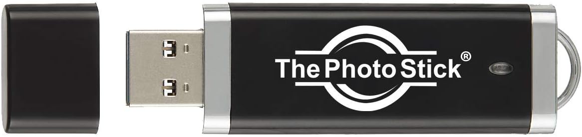 ThePhotoStick 128GB - Easy, One Click Photo and Video Backup Pack of 2