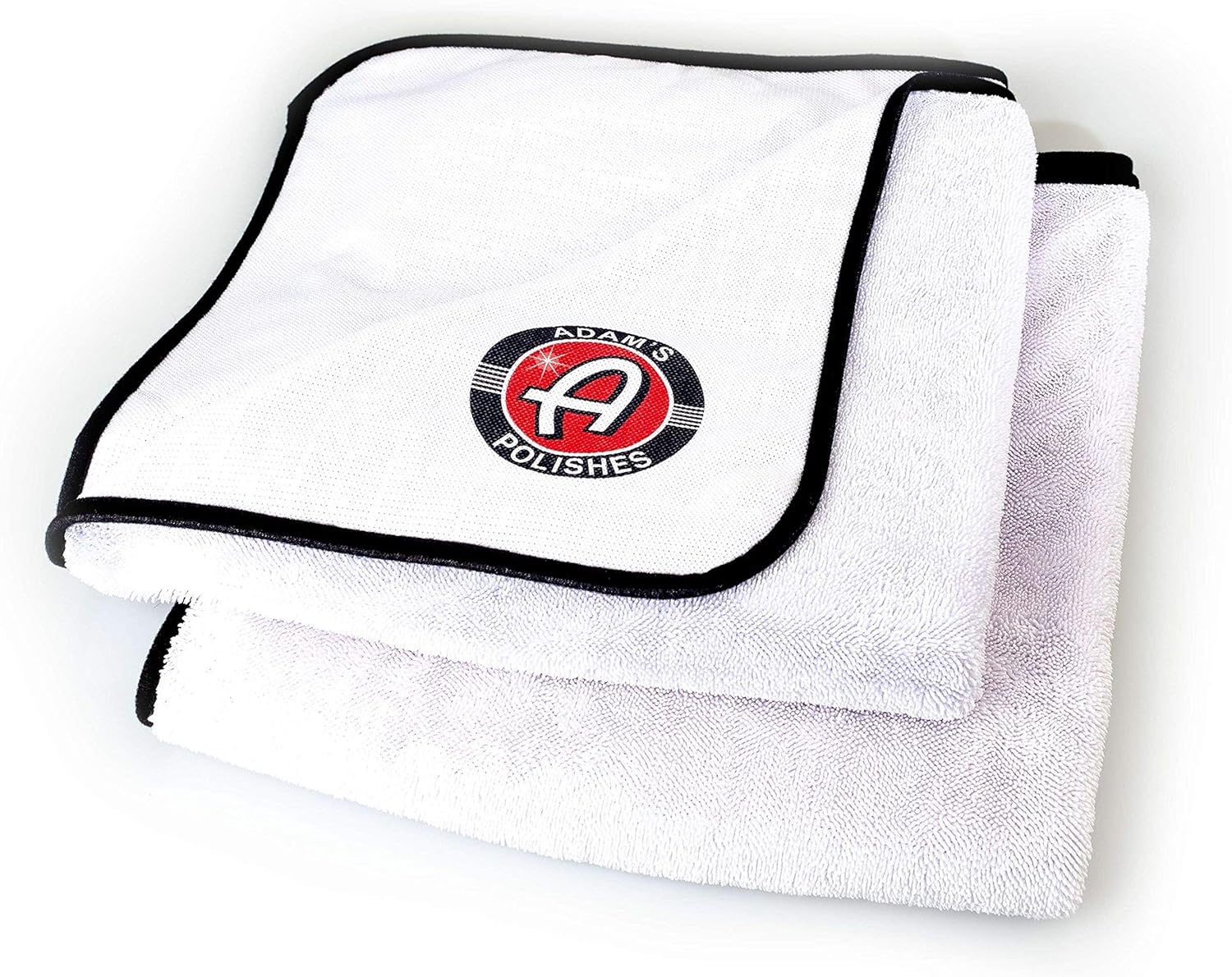 Adam's Ultra Plush Drying Towel (Pack of 2) - Microfiber Cleaning Cloth for Car Detailing, Drying, & Car Wash | Soft Rag Towel Won't Scratch Paint | Wax Auto Kit Glass Cleaner Supplies
