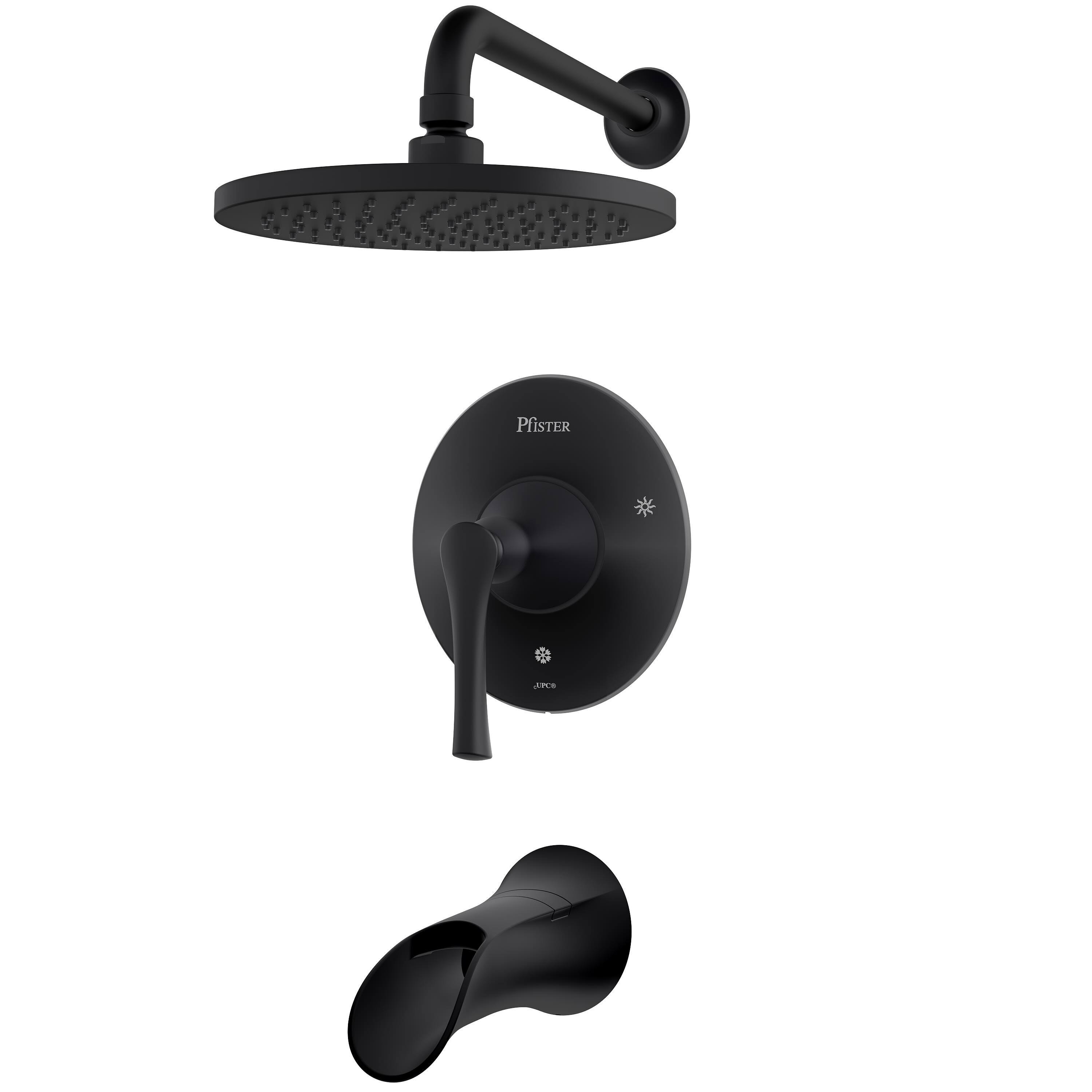 Pfister LG89-8RHB Rhen Tub and Shower TRIM, Matte Black