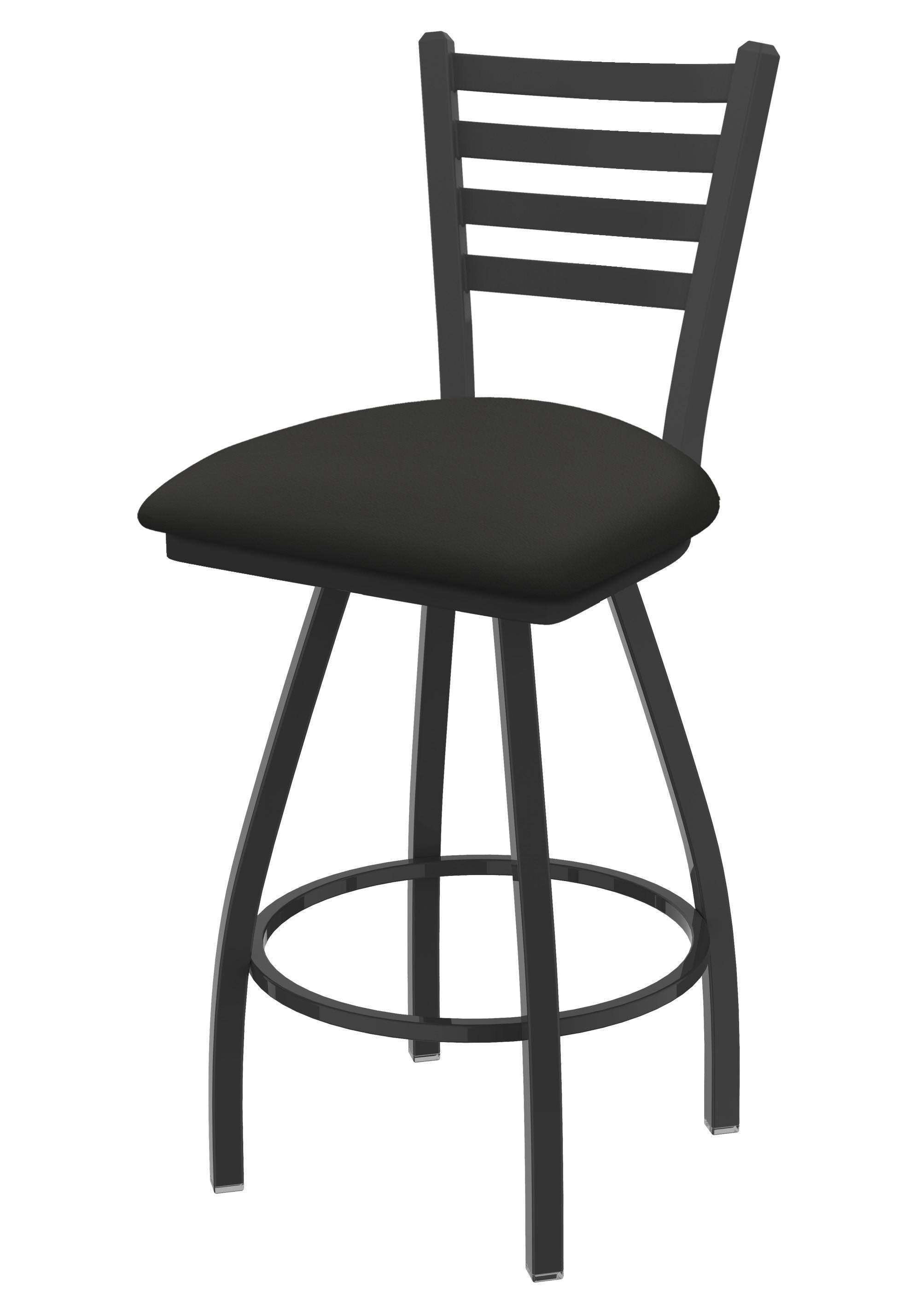 Holland Bar Stool XL 410 Jackie 30x22 Swivel Bar Stool with Pewter Finish and Canter Iron Seat