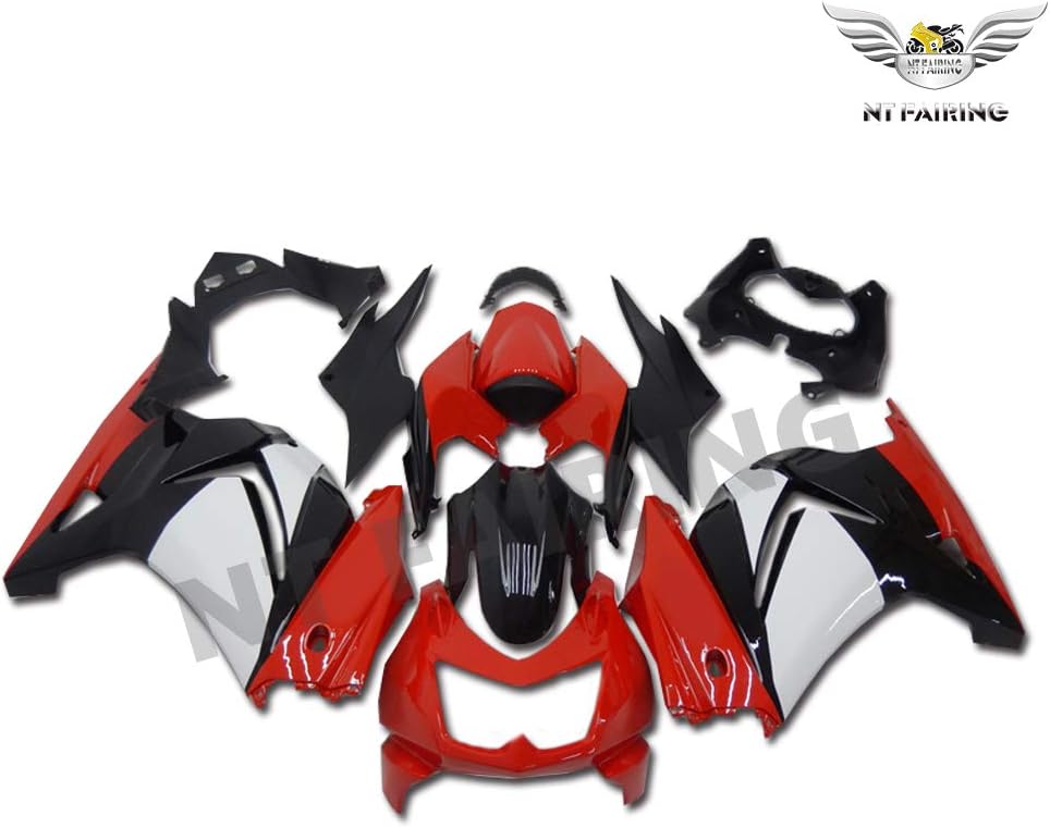 New Red White Black Fairing Fit for Kawasaki Ninja 2008-2012 EX250 250R Injection Mold ABS Plastics Aftermarket Bodywork Bodyframe 2009 2010 2011 08 09 10 11 12