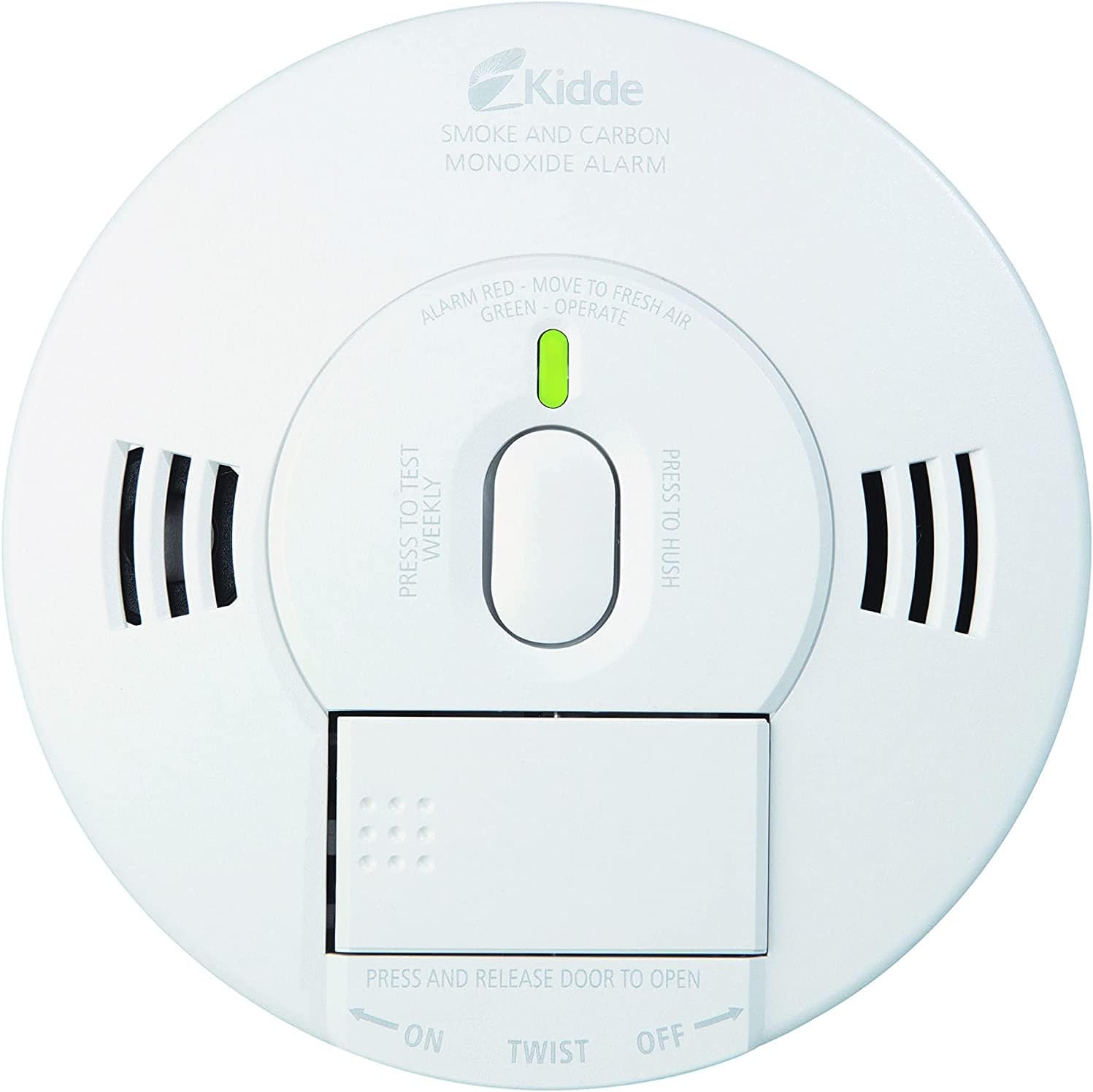 Kidde Smoke & Carbon Monoxide Detector, Hardwired, Interconnect Combination Smoke & CO Alarm with Battery Backup, Voice Alert Pack of 2
