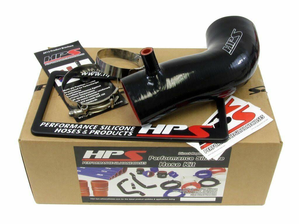 HPS Black Reinforced Silicone Post Maf Air Intake Hose Kit for Honda 12-15
