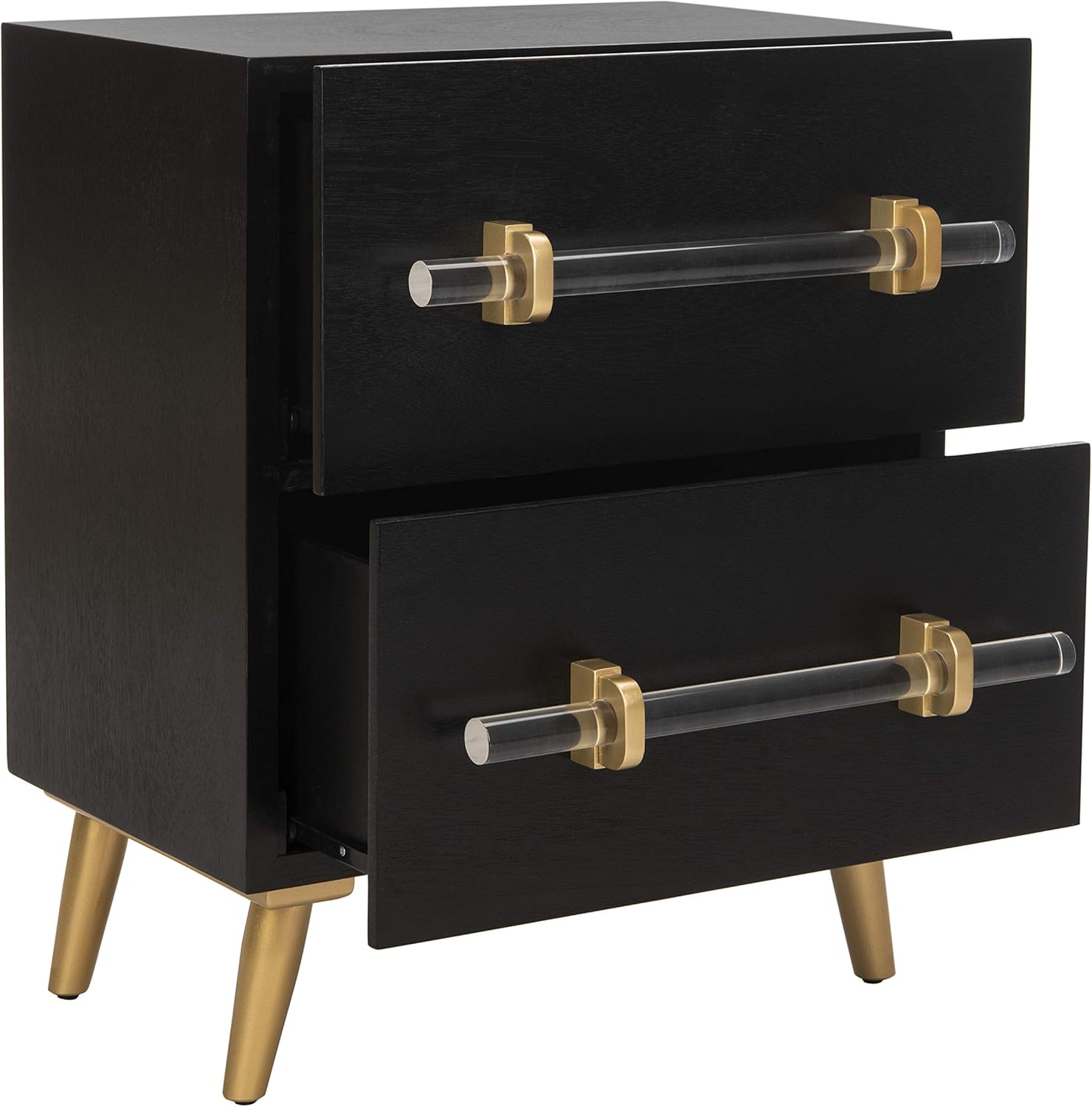 Safavieh Home Collection Sienne 2 Drawer Nightstand, Black