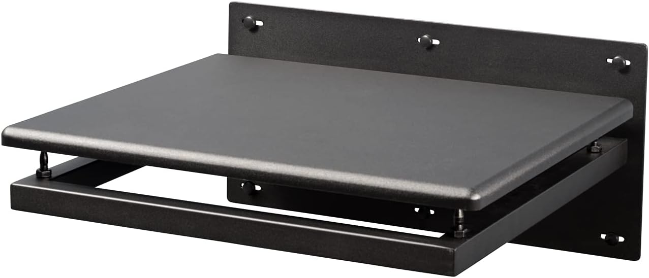 Pangea Audio Turntable Wall-Mount Record Player Shelf Black