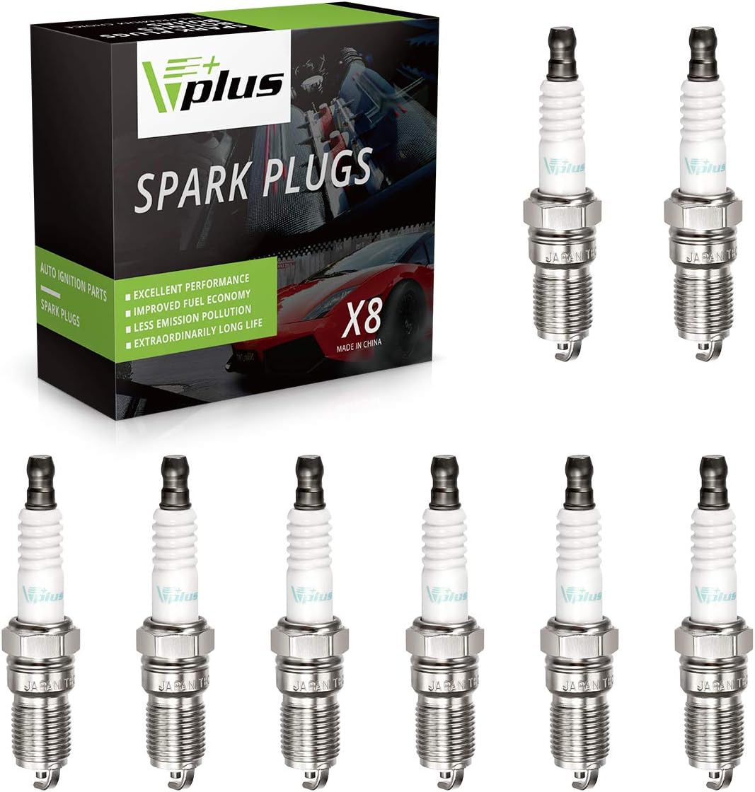 Vplus 8PCS Spark Plug Nickel Copper Alloy Replaces# 3951, TR55