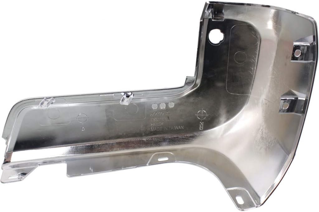 For Toyota Tacoma Bumper End 2016 17 18 19 2020 Driver and Passenger Side Pair/Set | Rear | Chrome | Plastic | End Cap | w/IPAS Holes | TO1104132 + TO1105132 | 5215604050 + 5215504050