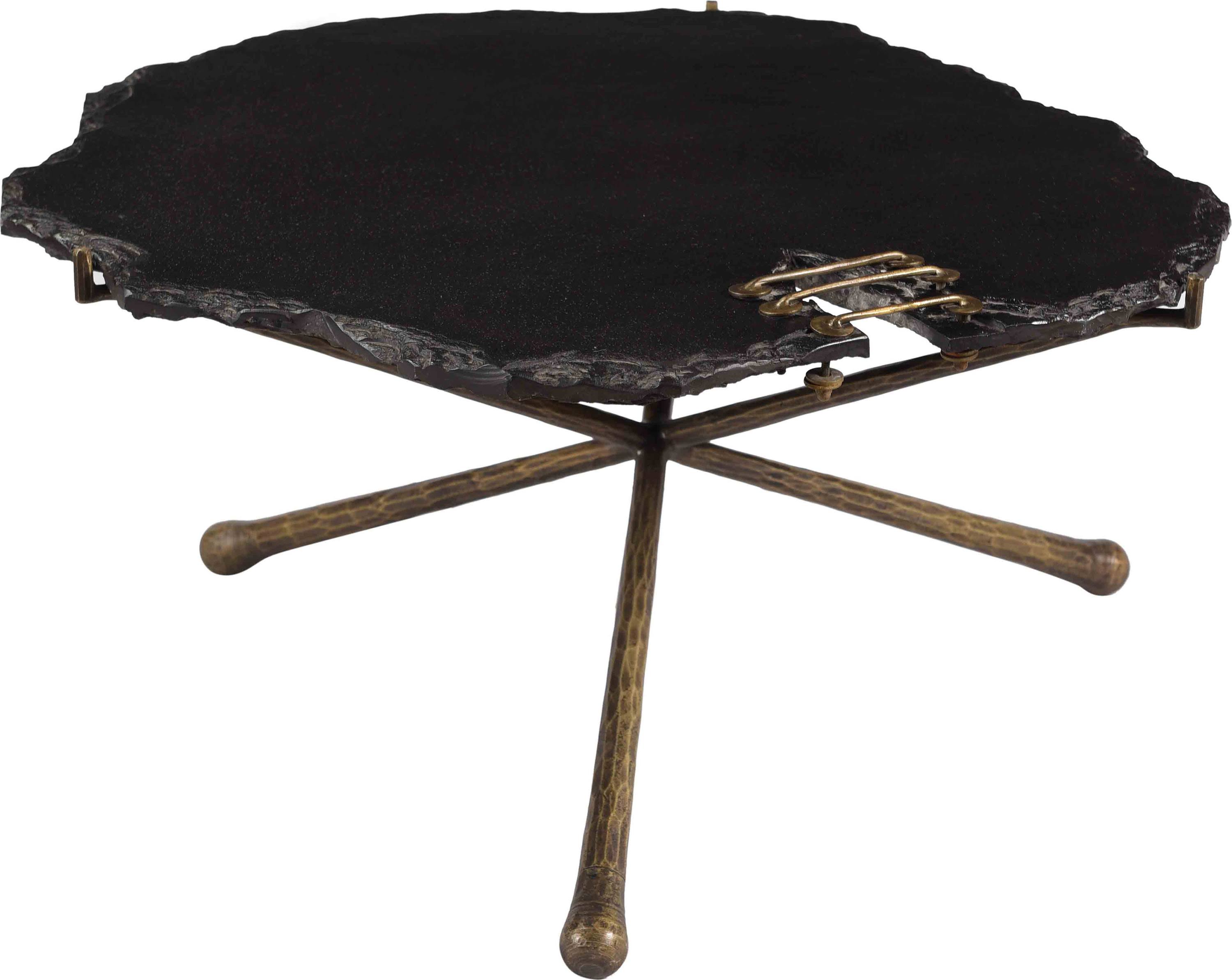 TOV Furniture Serra Black Stone Cocktail Table