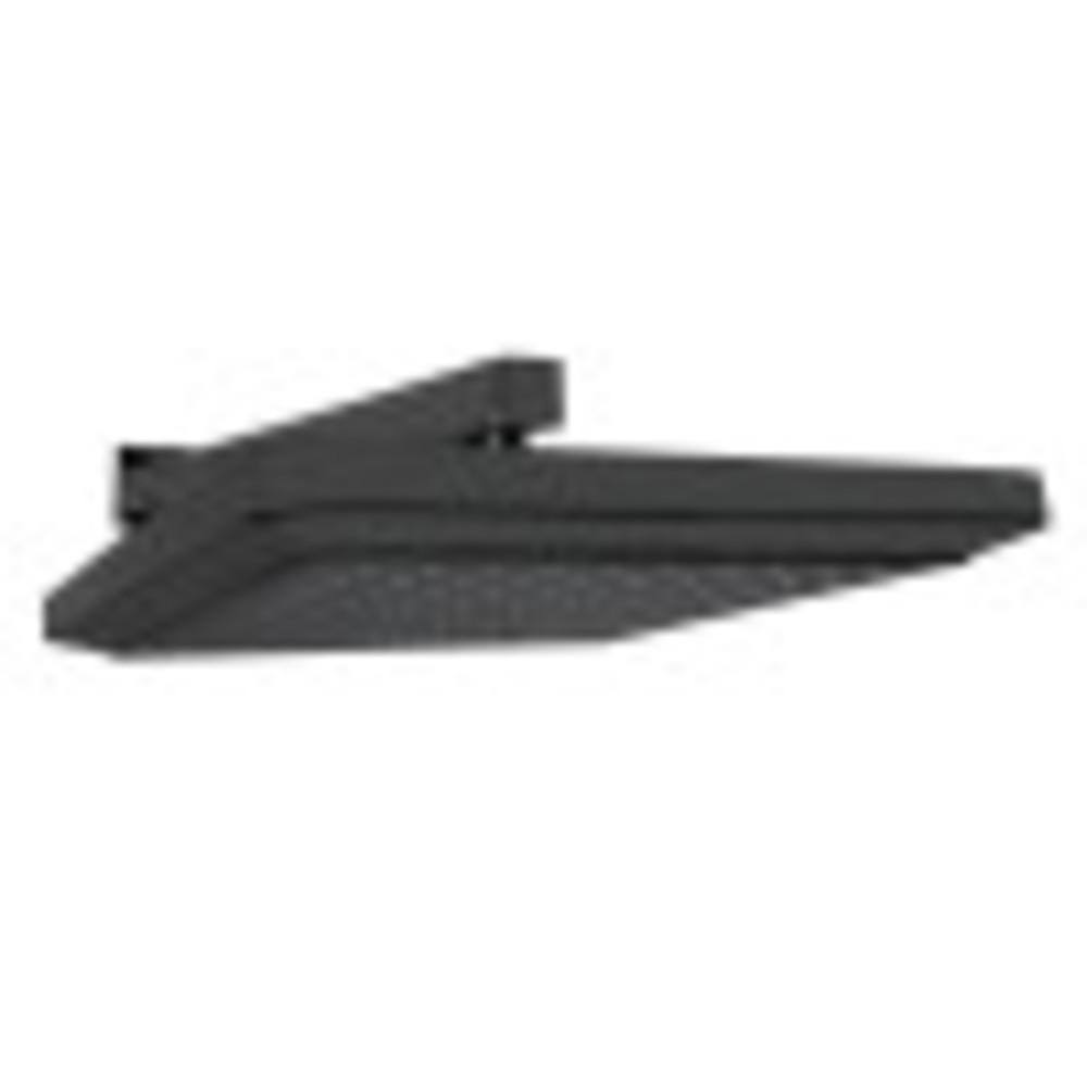Kingston Brass K250A0CK Claremont 9-5/8x22 Square Shower Head with Shower Arm, Matte Black