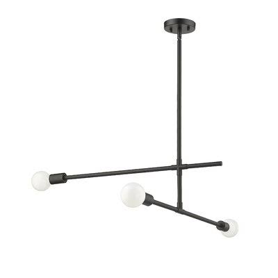 Borkholder 3 - Light Unique Tiered Chandelier Zipcode Design Finish: Matte Black