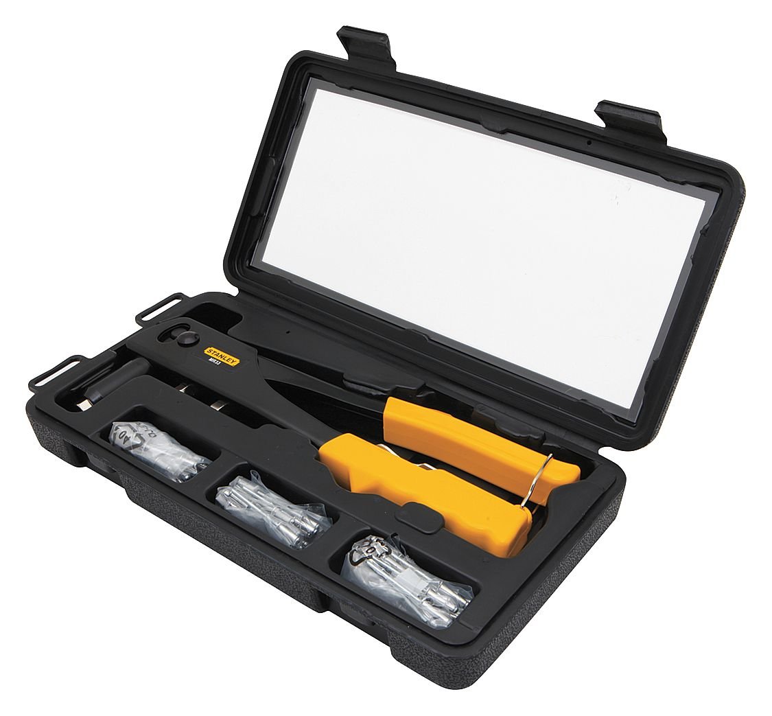 Stanley Steel Blind Rivet Tool Kit Yellow 60 pc. Pack of 2