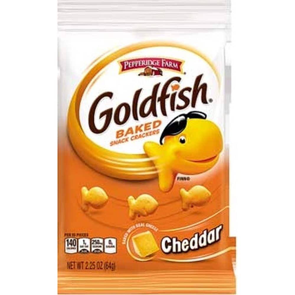 Pepperidge Farms Cracker Goldfish Cheddar, 2.25 Ounce (72 Pack)