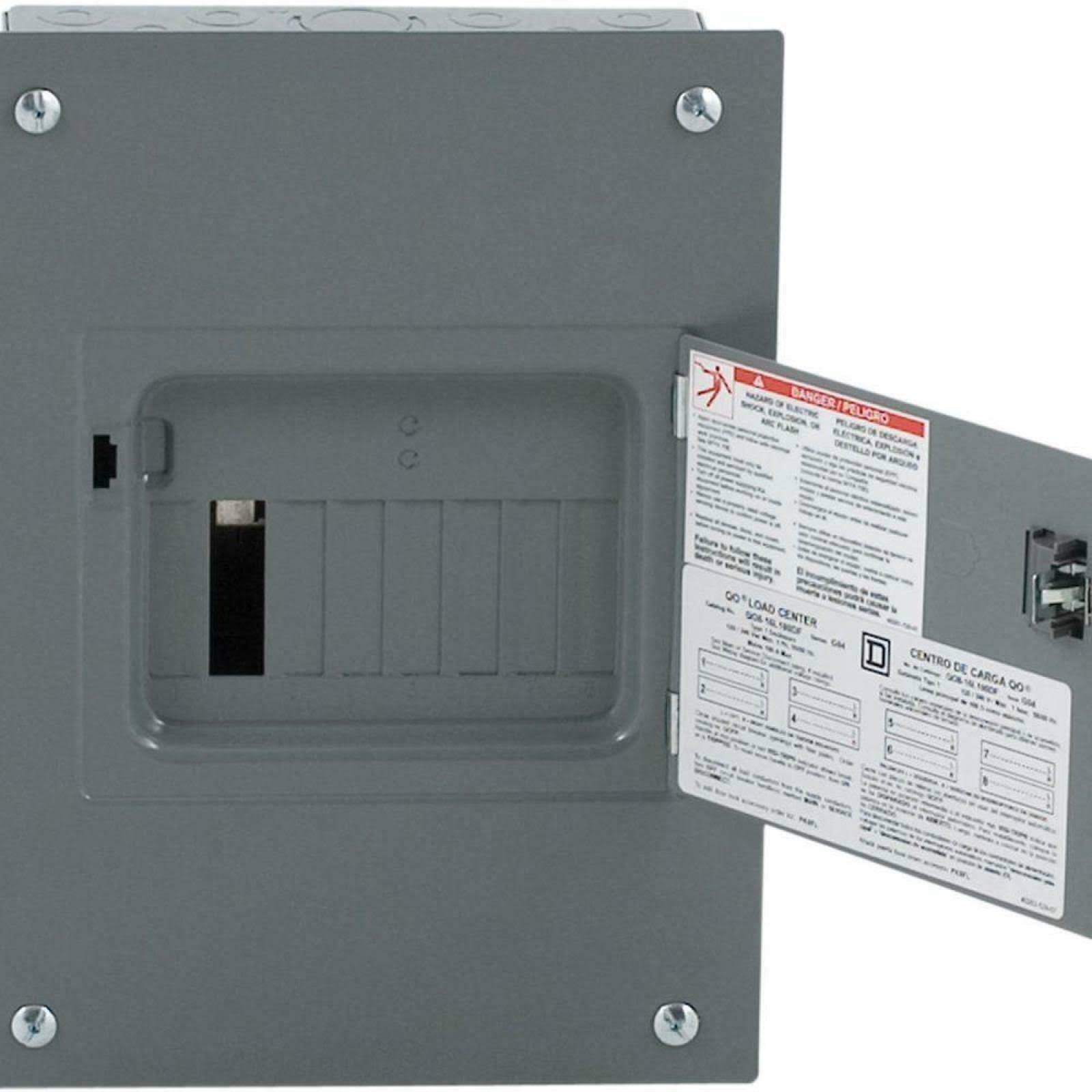 Square D QO 100-Amp 8-Spaces 16-Circuit Main Lug Load Center | QO816L100DF
