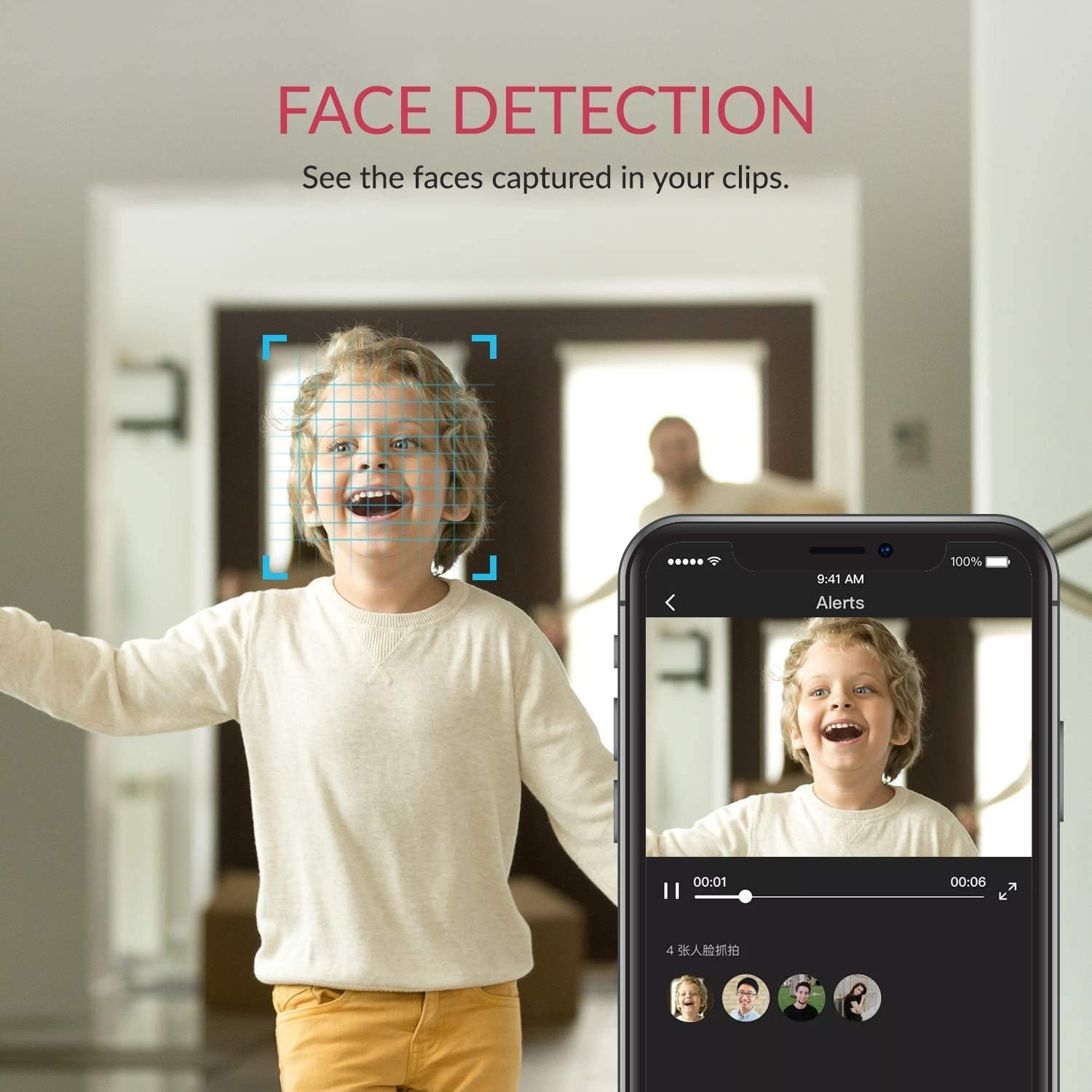 Indoor Wireless WiFi Security IP Camera, YI Smart Nanny Pet Dog Cat Dome Cam with Night Vision, 2-Way Audio, Motion & Face Detection, 360-degree, 1080p, Phone App, Works with Alexa and Google(2pc) Pack of 2