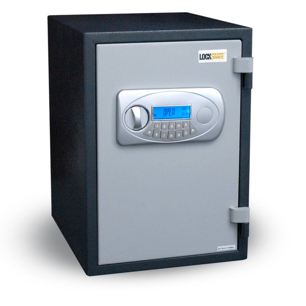 Tracker Safe Steel Wall Safe with Electronic Lock, Silver