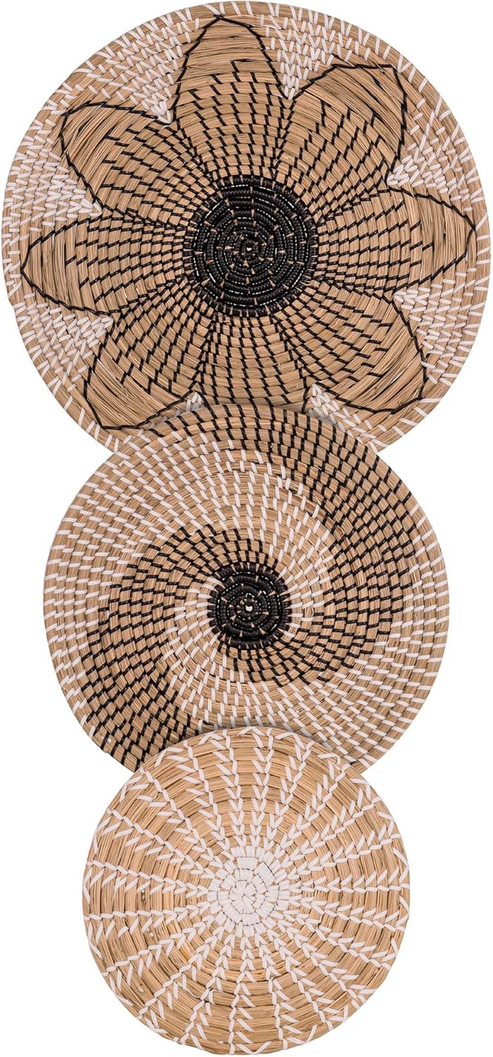 Wall Basket Decor Set of 3 LARGER than Average Sized (18