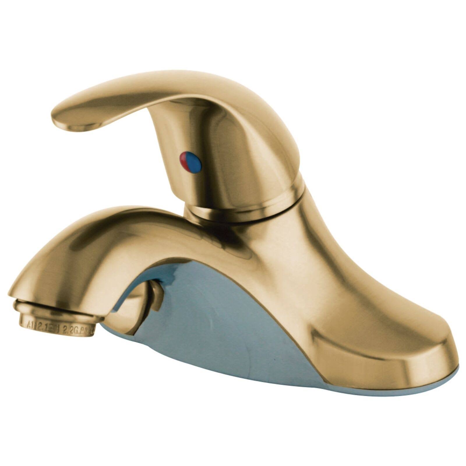 Kingston Brass Legacy Polished Brass Single Handle 4x22 Centerset Lavatory Faucet KB6542LP
