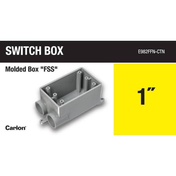 Thomas u0026 Betts E982FFNCTN 1x22 1-Gang FSS Box 18 (Pack of 8)