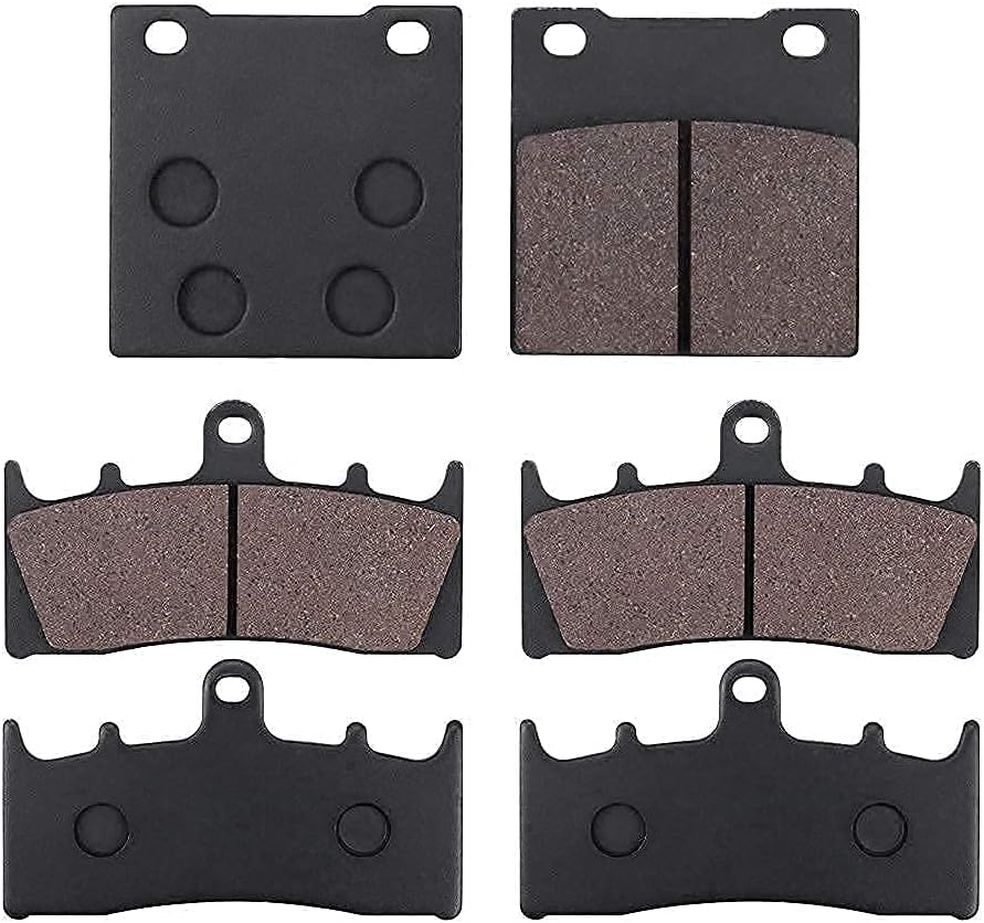 Sollon Front and Rear Brake Pads for Suzuki Hayabusa GSX1300 R 1300 1999-2007 Bandit 1200 GSF1200 SK/K 2001-2005 GSXR750 T/V/W/X 1996-1999 GSXR1100W 1993-1998 TL1000 R 1998-2002 Pack of 2