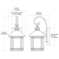 Elk Lighting Blackwell 1-Light Outdoor Sconce in Hazelnut Bronze