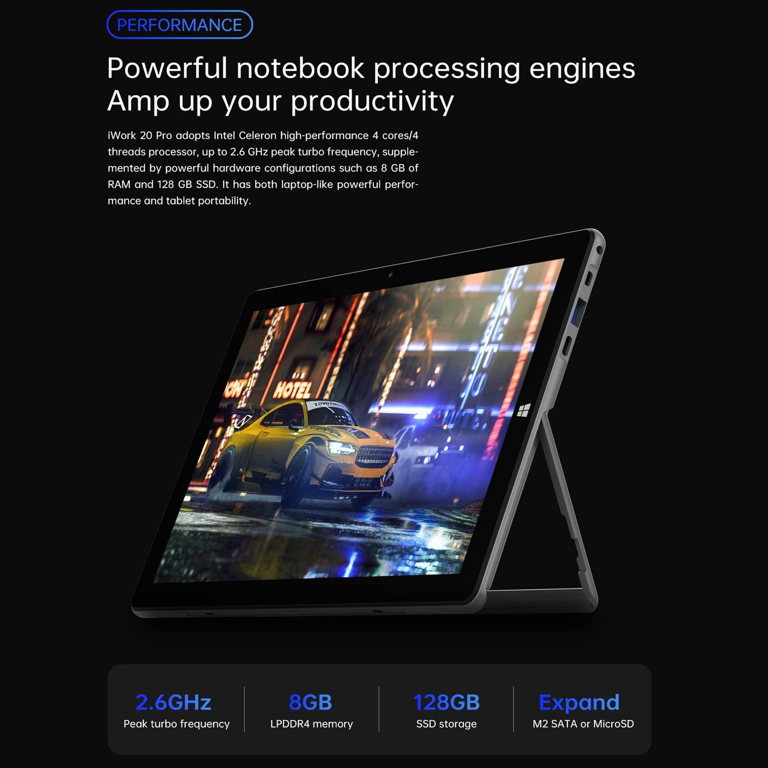 ALLDOCUBE 2 in 1 Detachable Laptop Touchscreen, Tablet 10.5