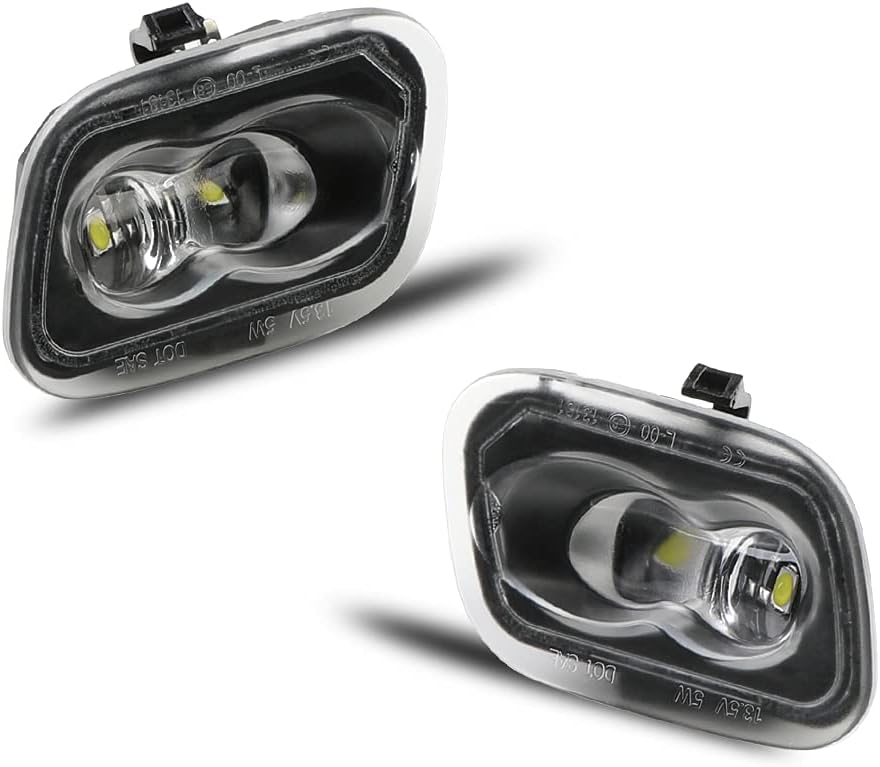 Kamouse LED Side Mirror Marker Puddle Light Lamp Assembly Compatible with 2015-2021 Ford F-150, 2017-2021 Ford F-250 F-350 Super Duty accessories
