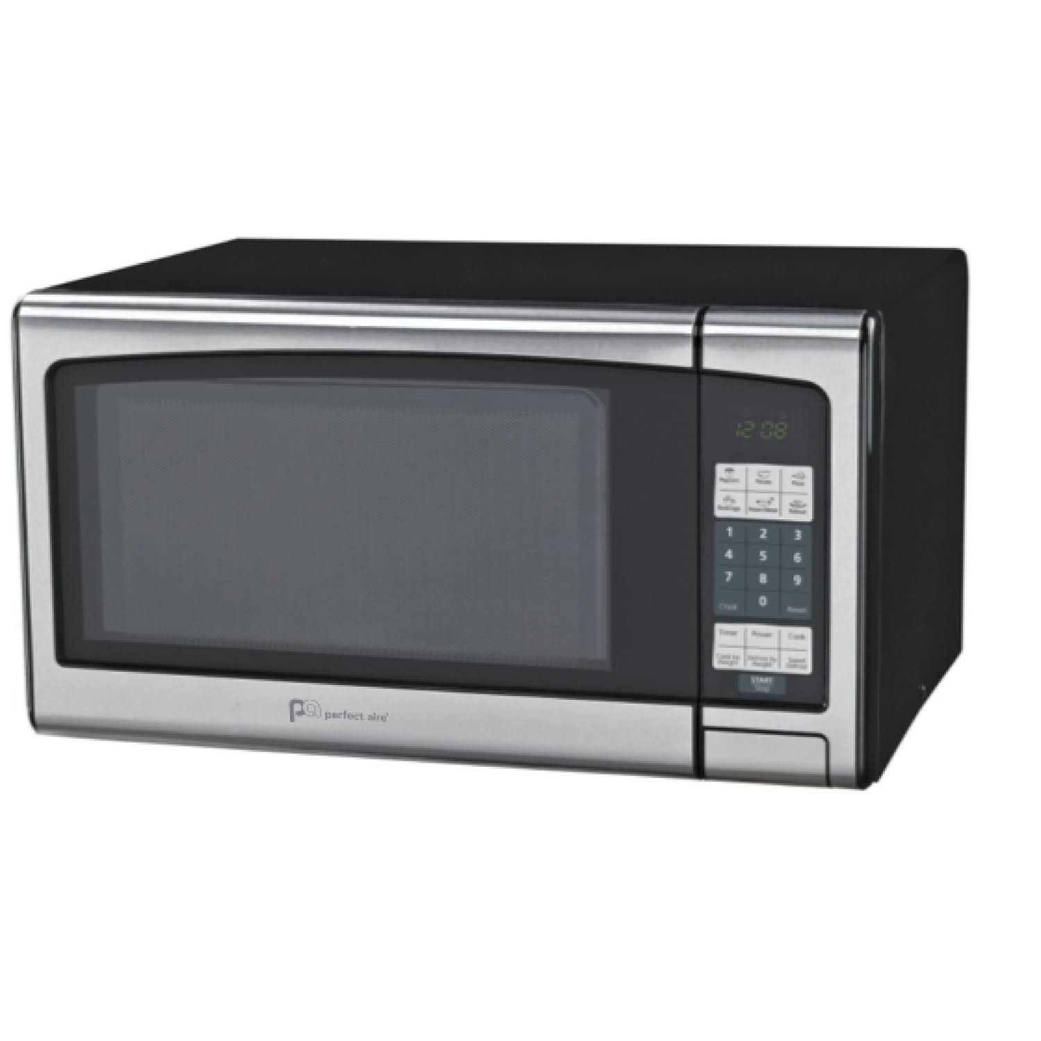 Perfect Aire 1.1 Cu. ft. Black/Silver Microwave 1000 Watt