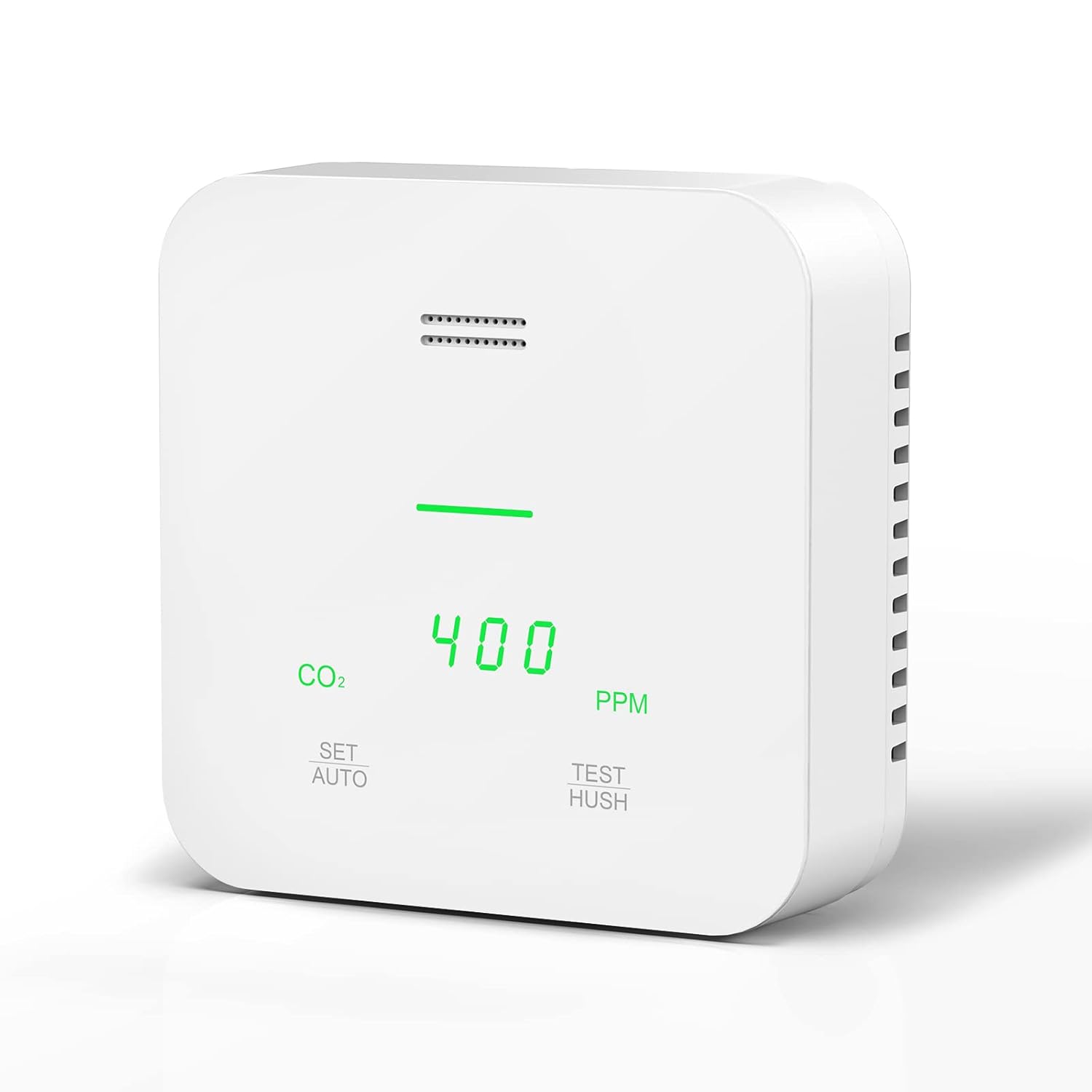 SITERWELL 3-in-1 CO2 Detector Monitor, Indoor Air Quality Monitor with Real-Time Touch Display, Carbon Dioxide Temperature and Humidity Detection, Detect & Test with Alarm, GS241T, 1 Pack