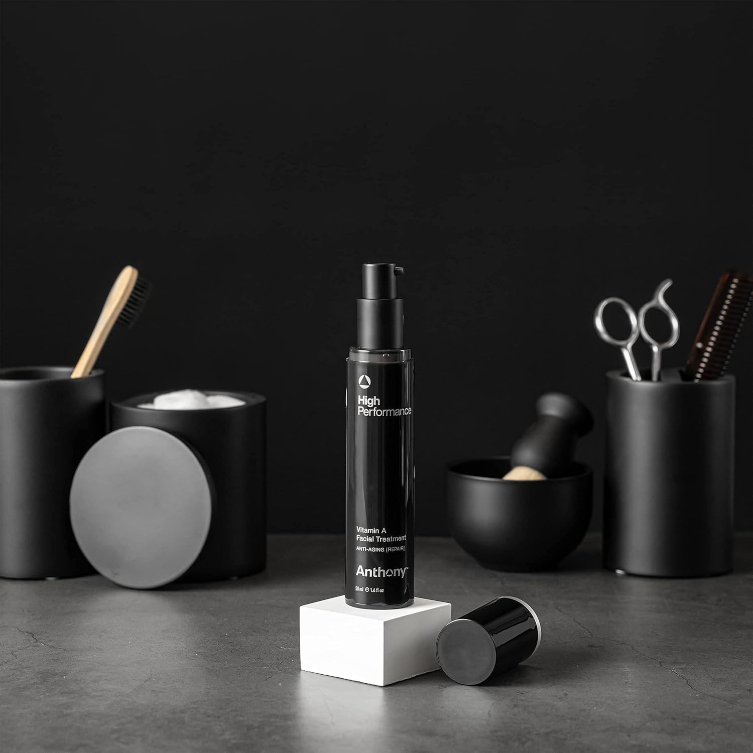 Anthony Retinol Cream for Face: High Performance Retinol Anti Wrinkle Face Cream – Anti Aging Facial Treatment Moisturizer; Vitamin A, Shea Butter & Squalane, Preserves Youthful Skin 1.6 Fl Oz Pack of 2