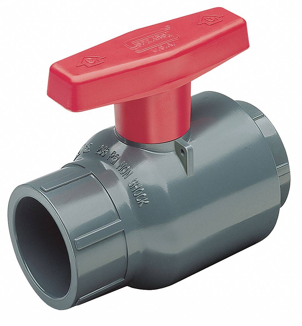 Spears 2121-020 2x22 FNPT PVC Compact Ball Valve Inline