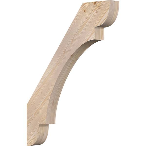 Ekena Millwork 3 1/2x22W x 28x22D x 36x22H Olympic Smooth Brace, Douglas Fir