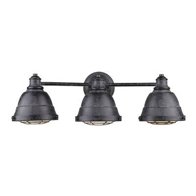 Kraus 3-Light Vanity Light Finish: Black Patina