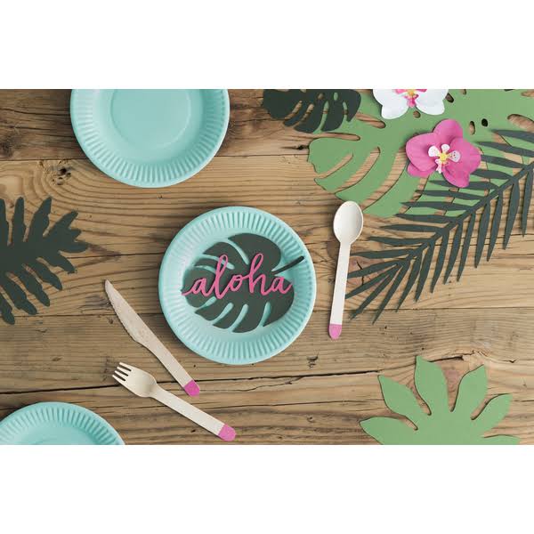 Green Palm Leaf Place Cards 6ct | The Party Darling