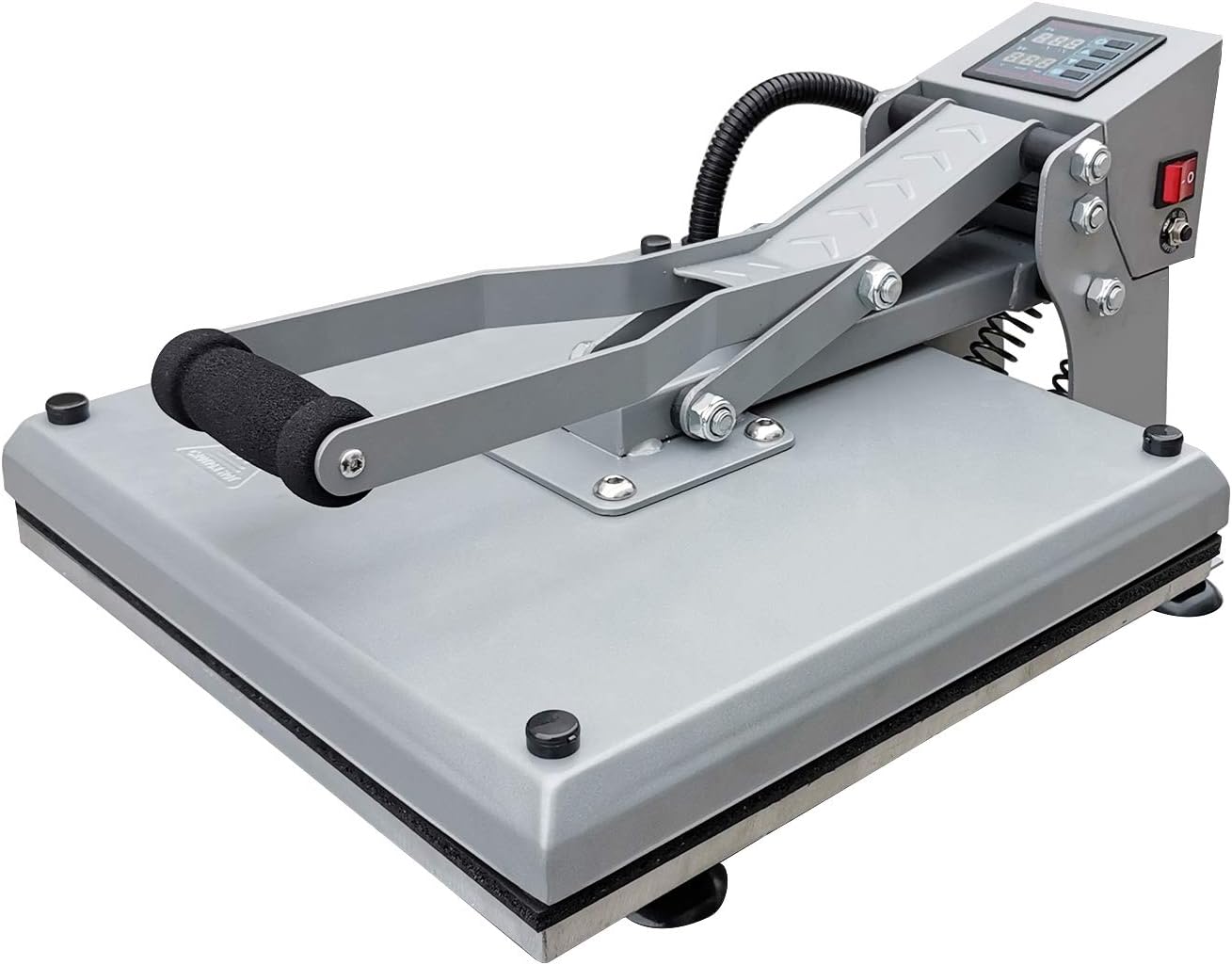 UOhost Heat Press Machine 15x15 inch Sublimation Heat Press Digital Industrial Quality Printing Transfer Heat Press Machine for T-Shirt，Silver
