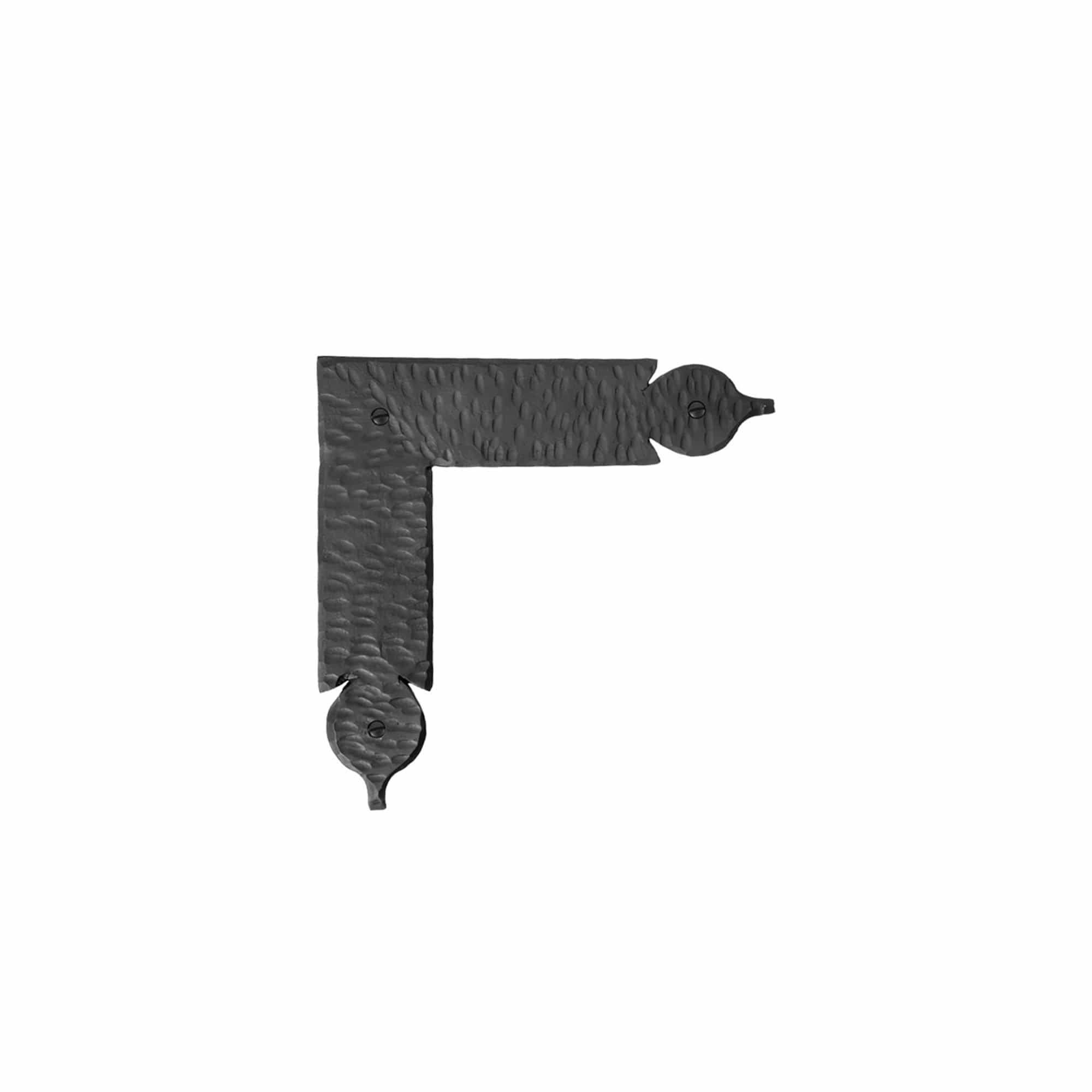 8.25x22 L-Shaped Decorative Corner Strap Black / 8.25x22 / 4