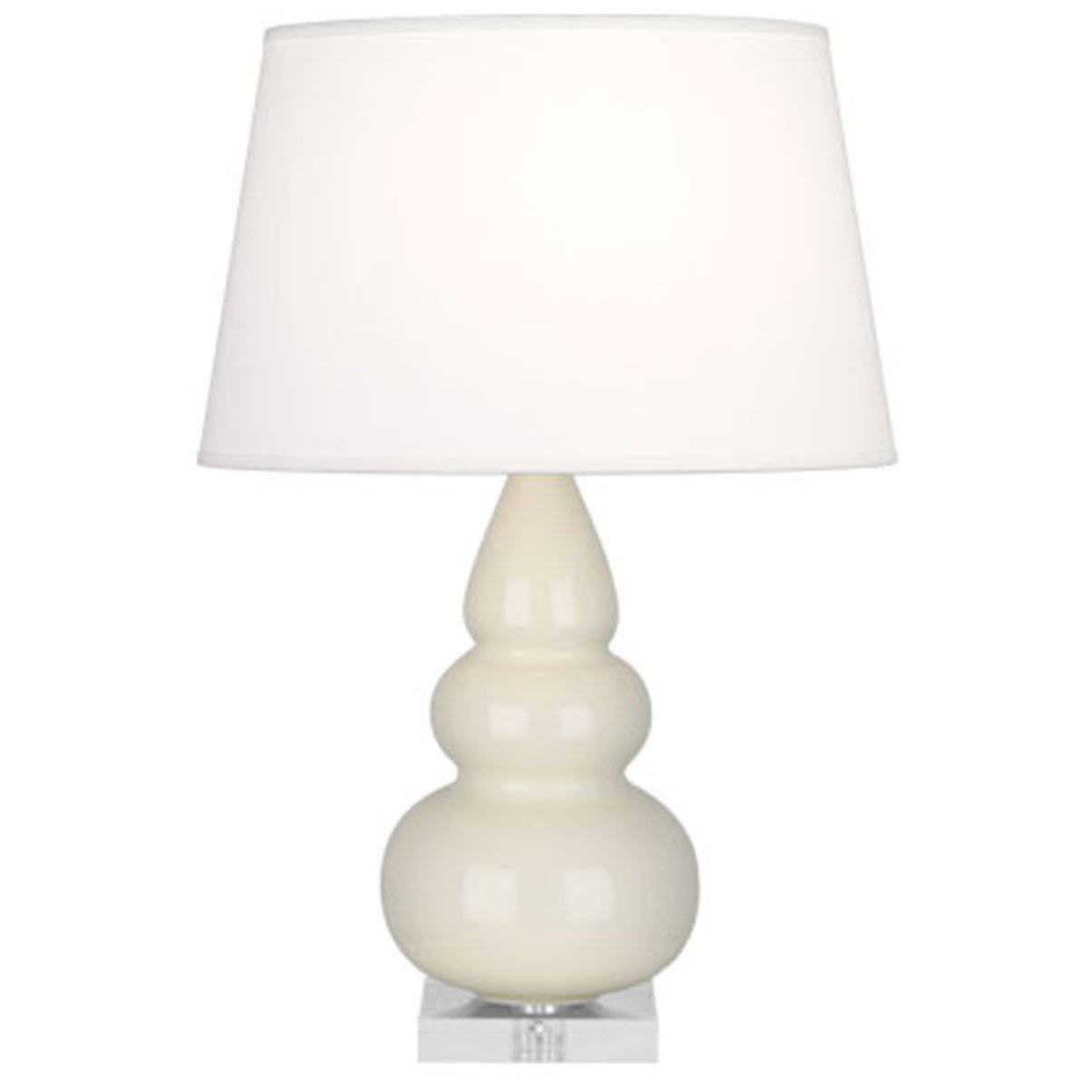 Robert Abbey Small Triple Gourd Accent Table Lamp, Brown Tea