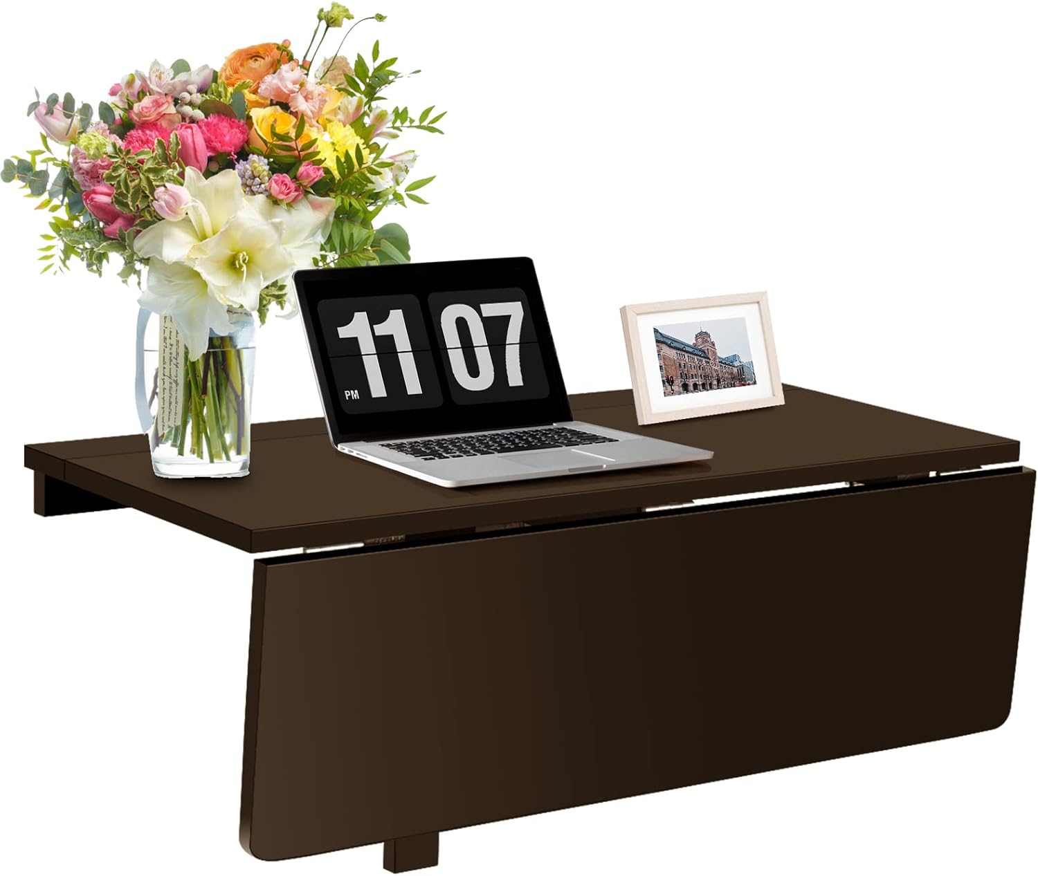 COSTWAY Wall Mounted Folding Table, 31.5
