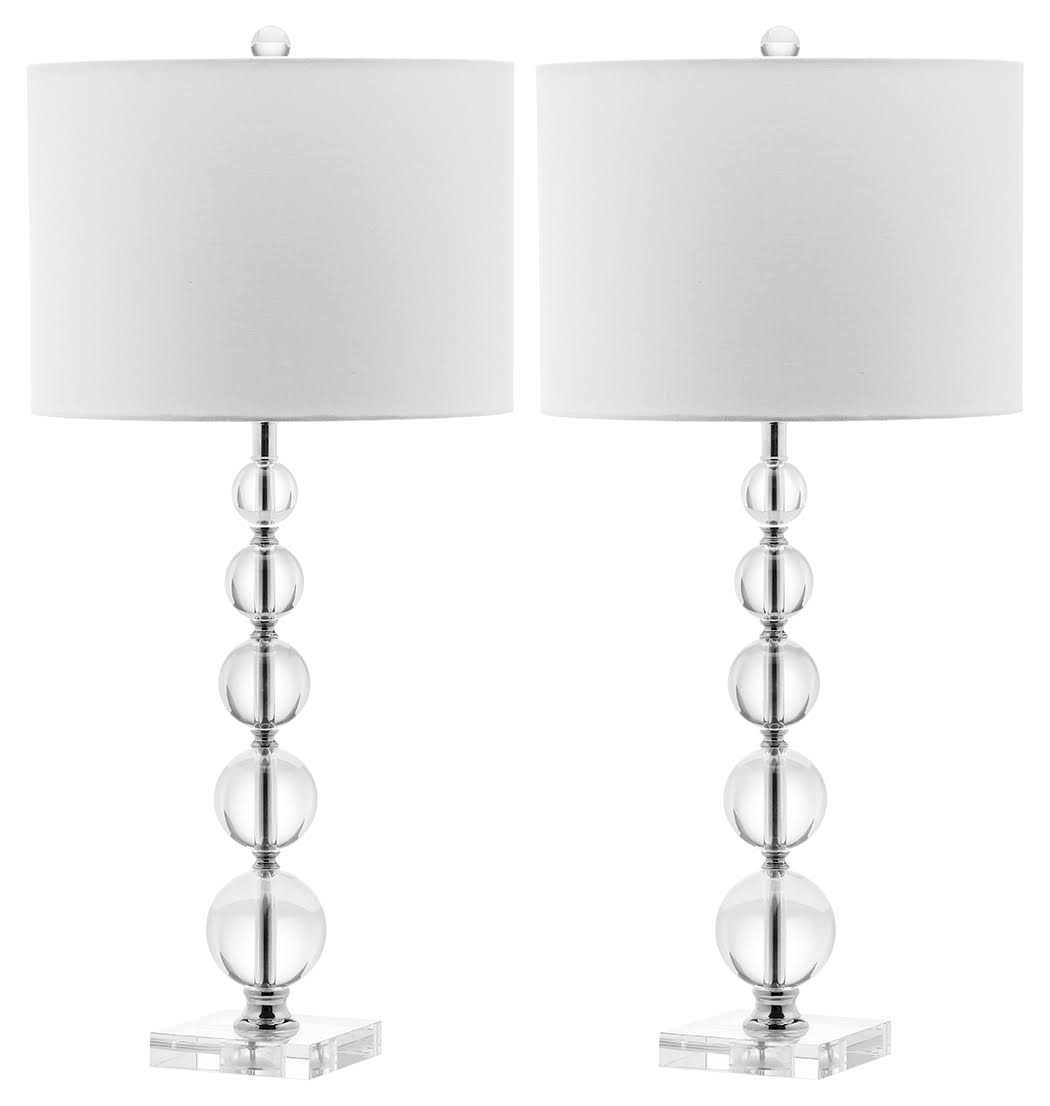 Stacked Crystal Ball Table Lamp (Set of 2), Transparent by Ashley HomeStore