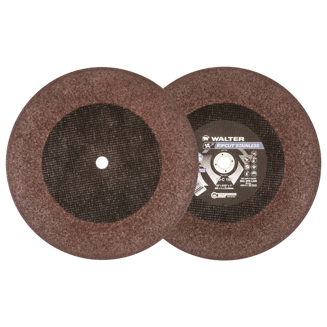 Walter Surface Technologies 10C163 Cutoff Wheel,t1 16x22x5/32X1x22 A-36-Ss