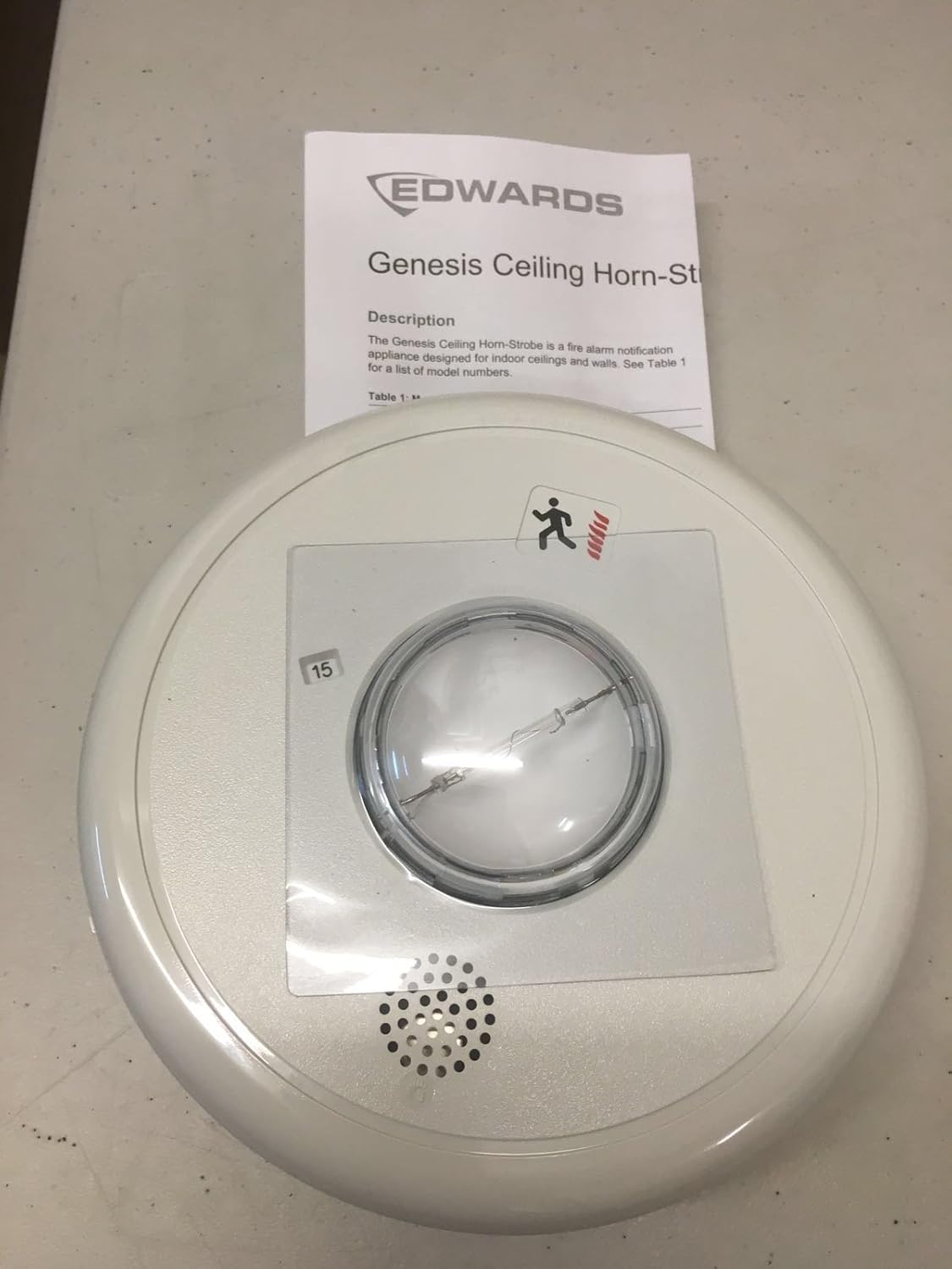 Edwards GC-HDVM - Multi-Candela Horn-Strobe Ceiling (White) Pack of 2