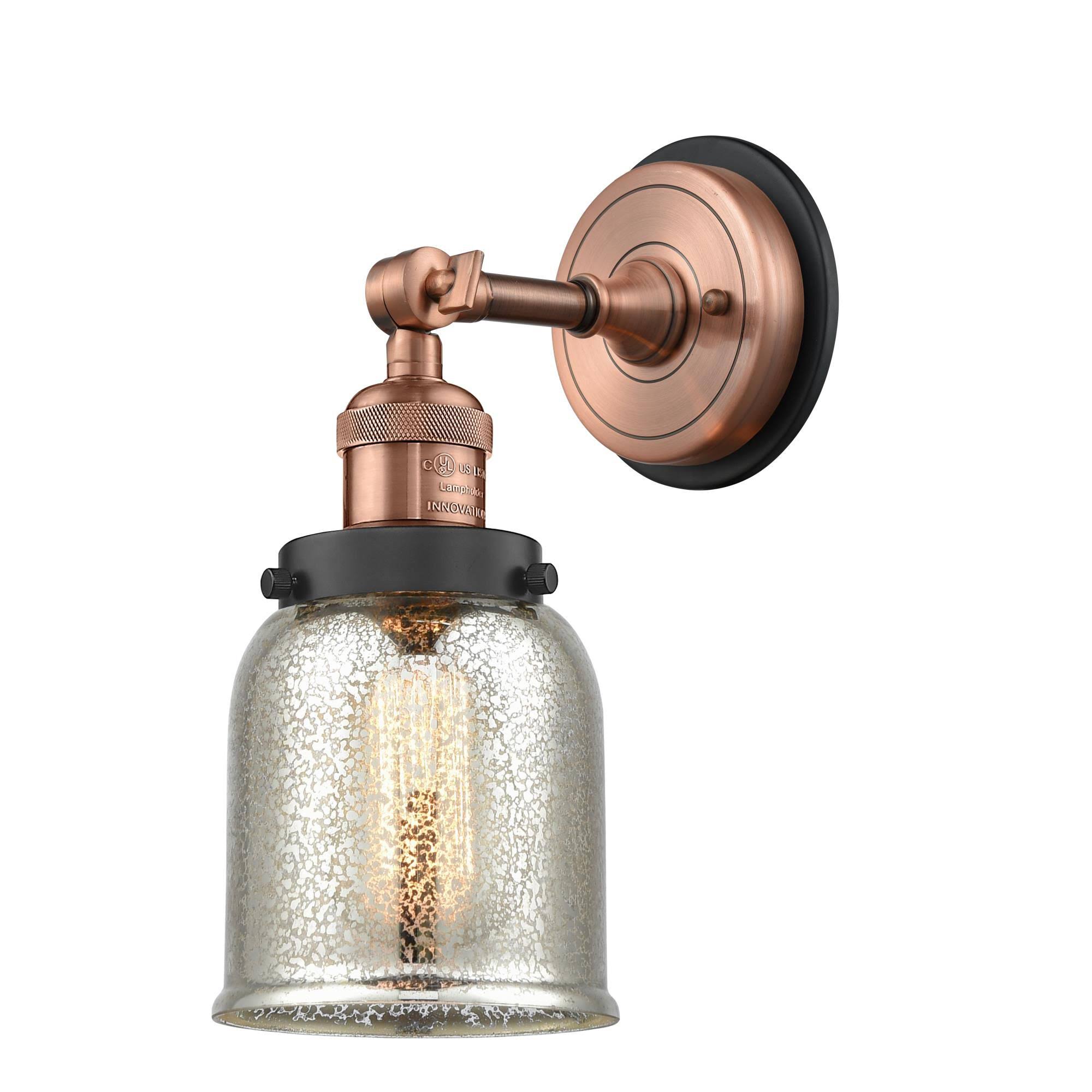 Innovations 203bp-acbk-g58 Small Bell Sconce 1 Light in Antique Copper
