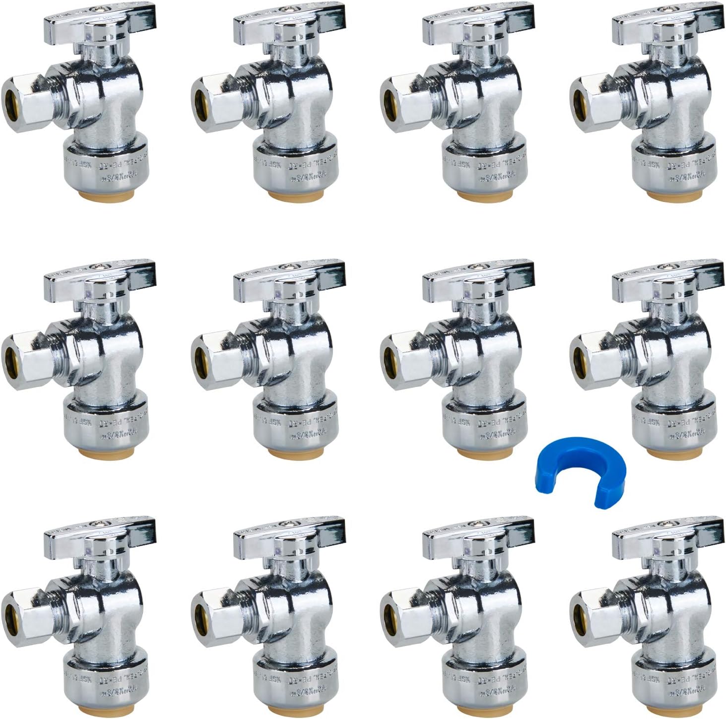 SUNGATOR 12-Pack Angle Stop Valve, 1/2