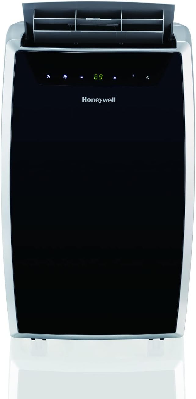 14,000 BTU Heat and Cool Portable Air Conditioner, Dehumidifier and Fan, Black/SIlver