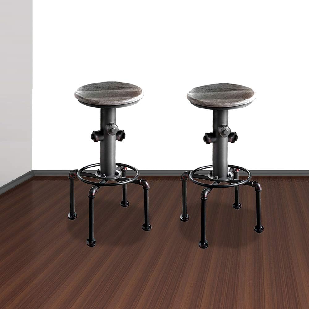 William's Home Furnishing WI3367BC-2PK Foskey Bar Stool in Antique Black Finish